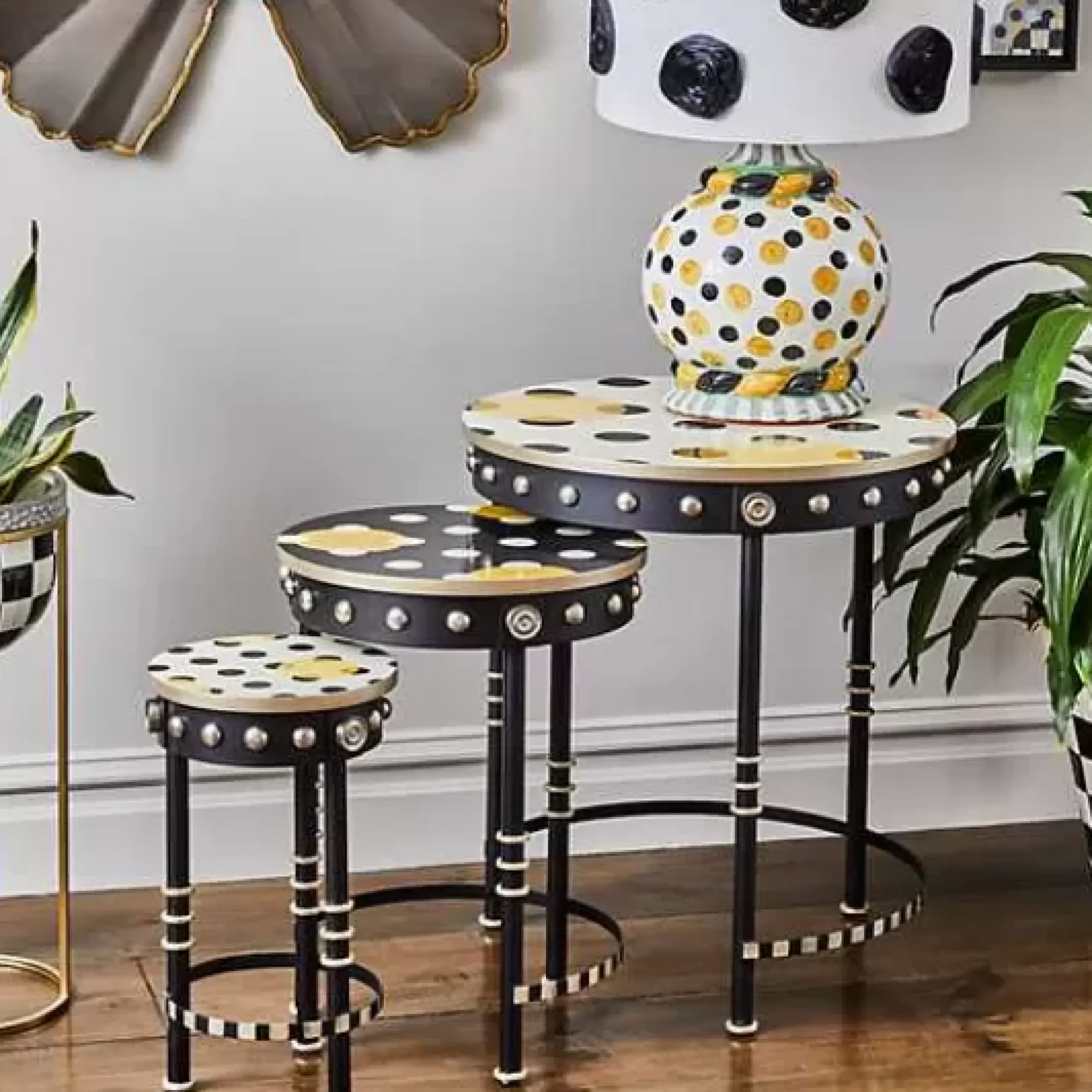 MacKenzie-Childs Spot On Nesting Tables, Set of 3< Living Room