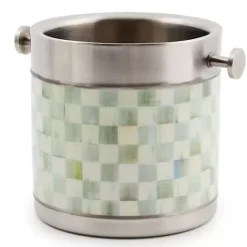 MacKenzie-Childs Sterling Check 3260 Ice Bucket< Fall Entertaining|Bar Entertaining