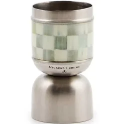 MacKenzie-Childs Sterling Check 3260 Jigger< Fall Entertaining|Bar Entertaining