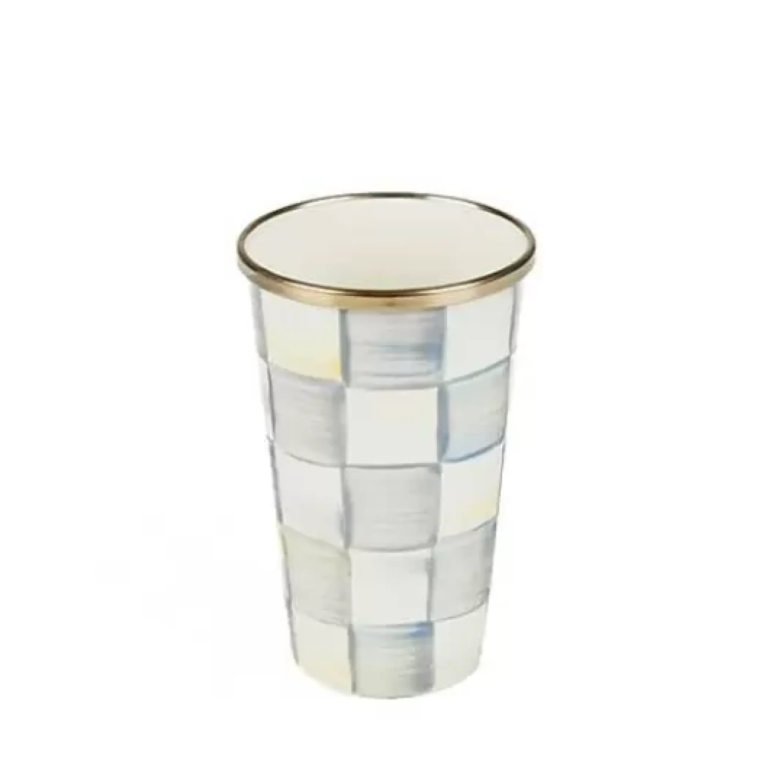 MacKenzie-Childs Sterling Check 10 Ounce Tumbler< Bar Entertaining|Dinnerware & Flatware