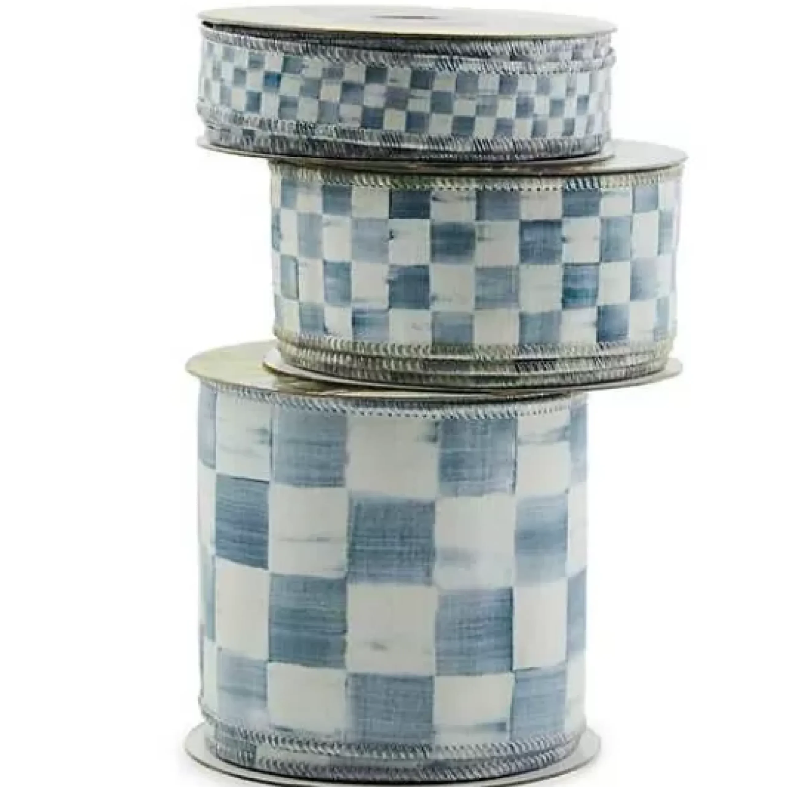 MacKenzie-Childs Sterling Check 2 Ribbon< Finishing Touches