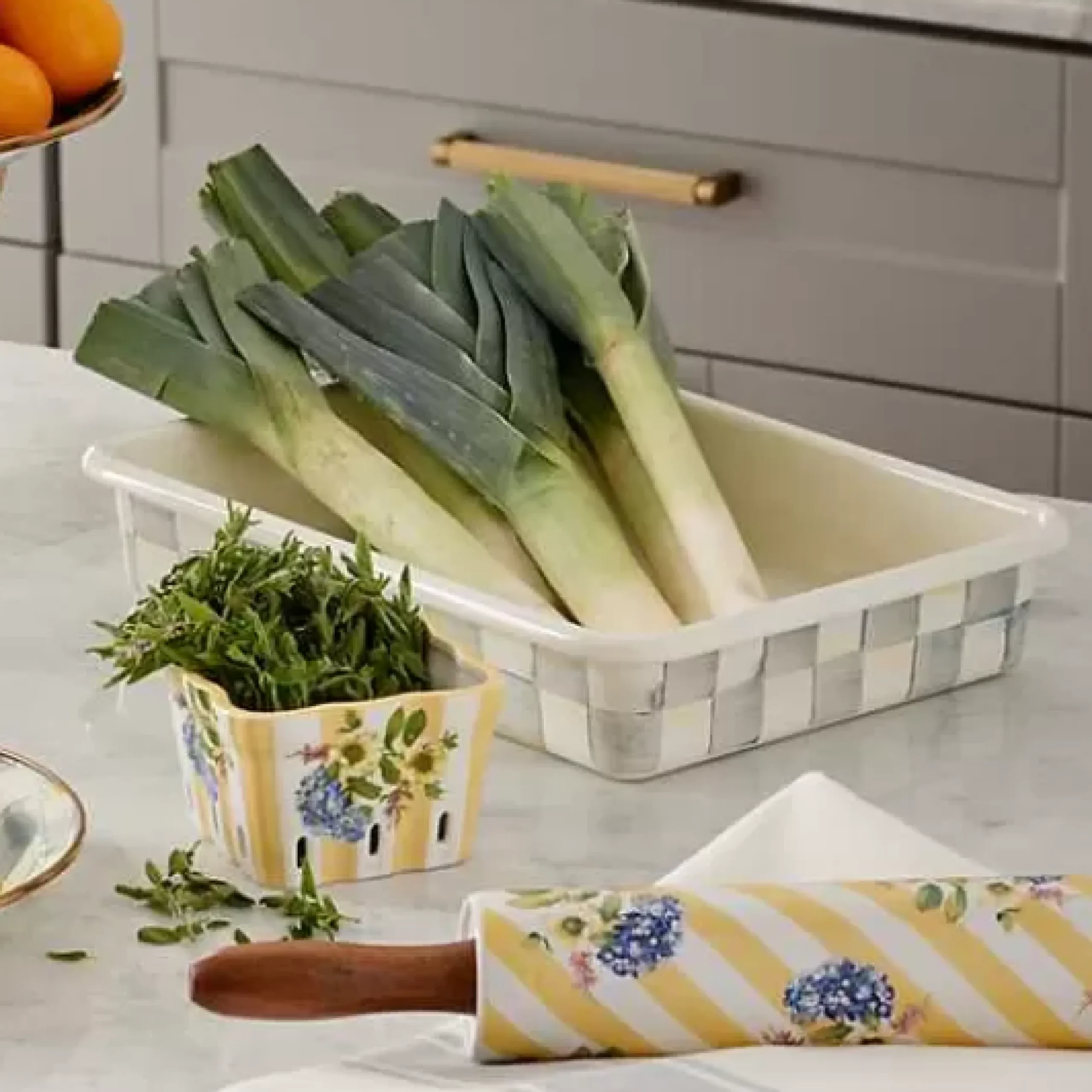 MacKenzie-Childs Sterling Check 9 x 13 Baking Pan< Fall Entertaining|Cookware & Bakeware