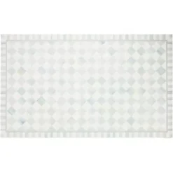 MacKenzie-Childs Sterling Check 3' x 5' Floor Mat< Rugs