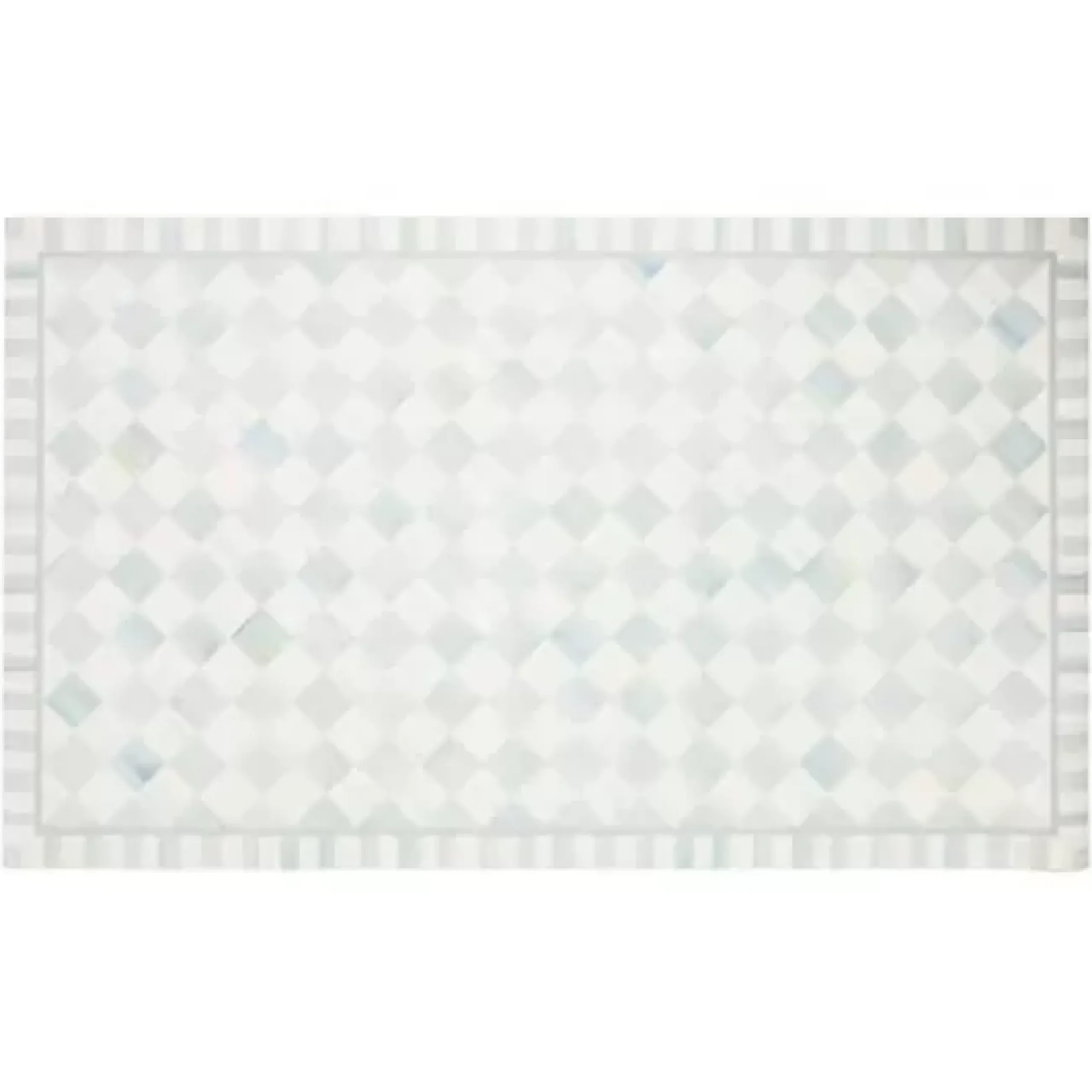 MacKenzie-Childs Sterling Check 3' x 5' Floor Mat< Rugs