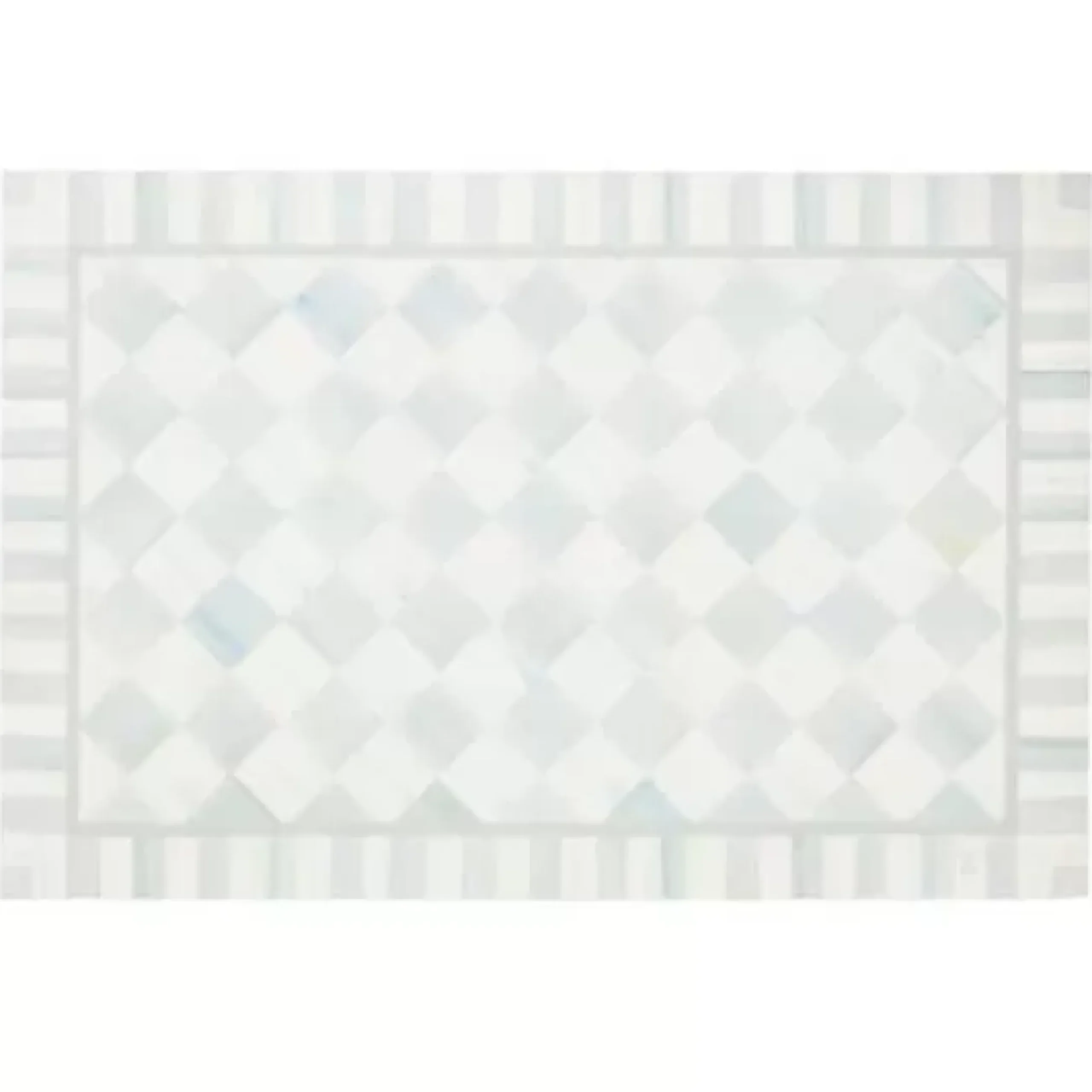 MacKenzie-Childs Sterling Check 2' x 3' Floor Mat< Rugs