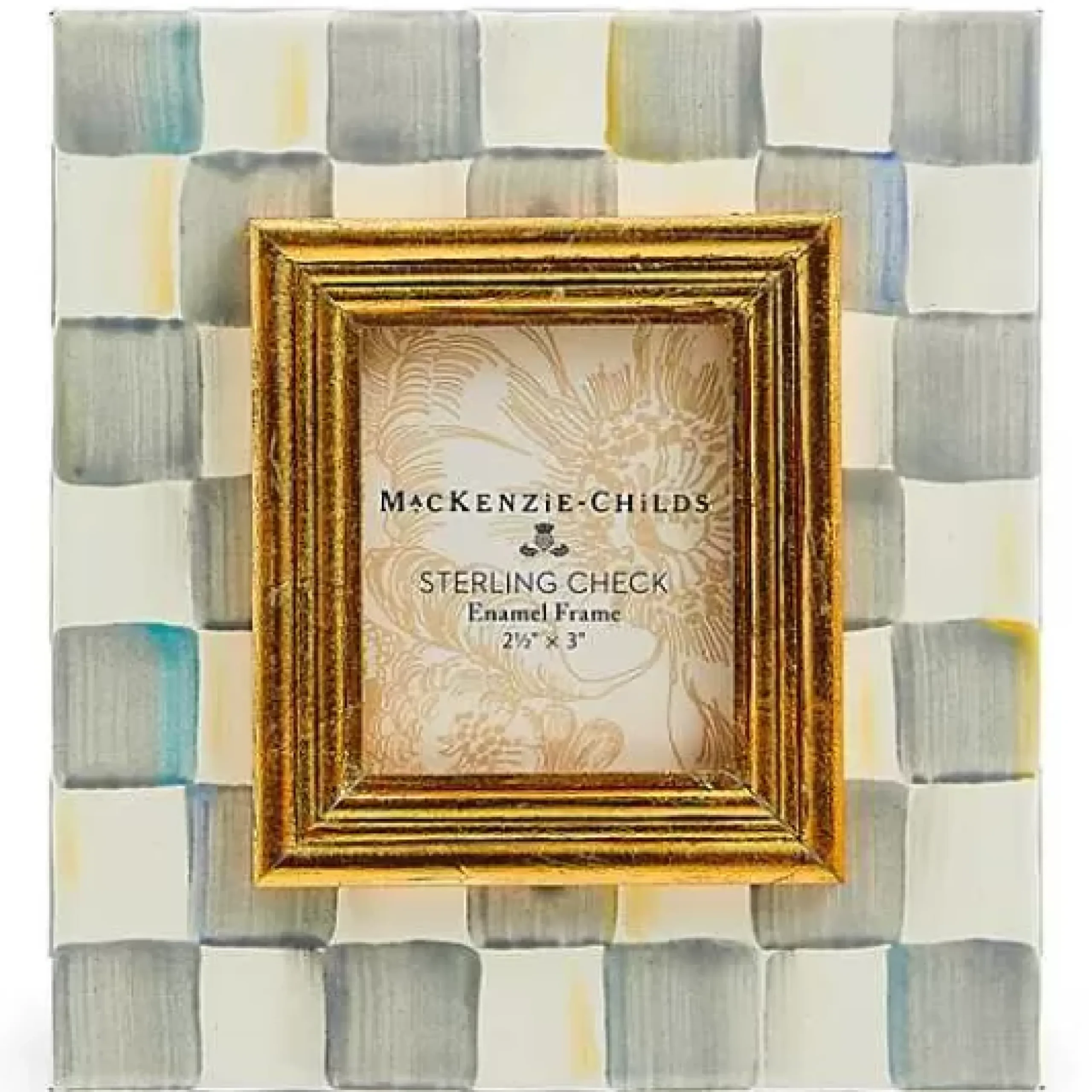 MacKenzie-Childs Sterling Check 2.5 x 3 Frame< Room Accents
