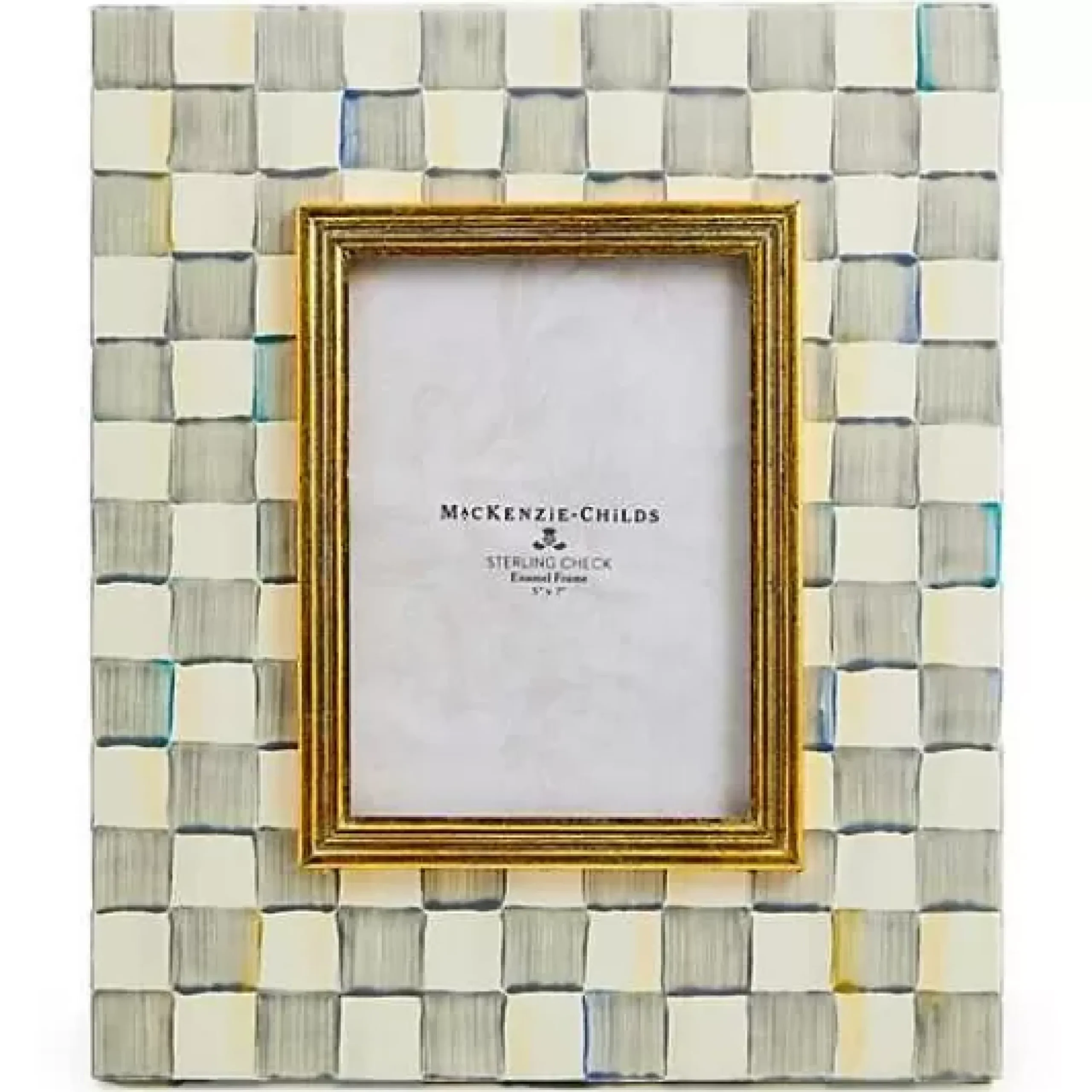 MacKenzie-Childs Sterling Check 5 x 7 Frame< Room Accents