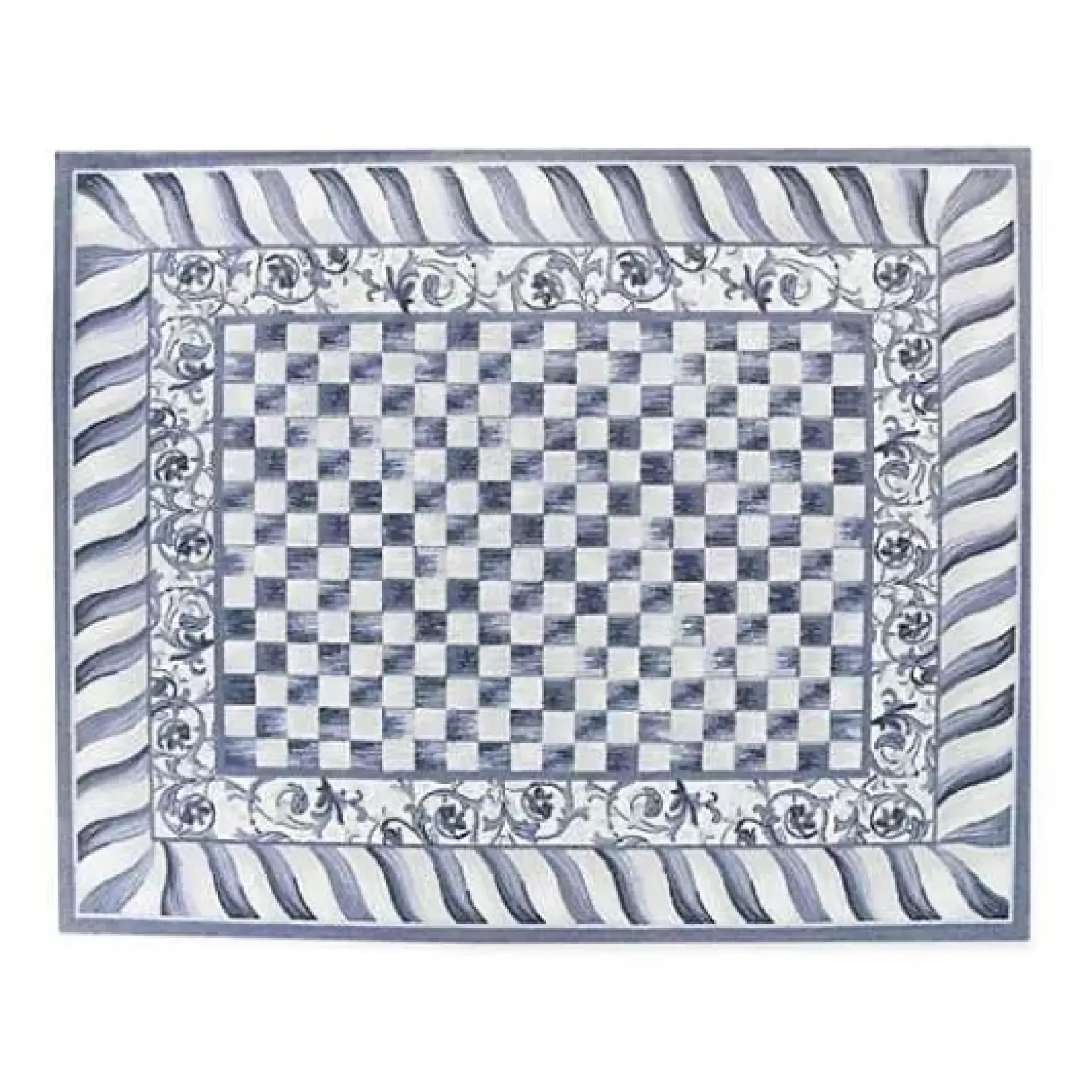 MacKenzie-Childs Sterling Check 8' x 10' Rug< Rugs