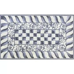 MacKenzie-Childs Sterling Check 3' x 5' Rug< Rugs