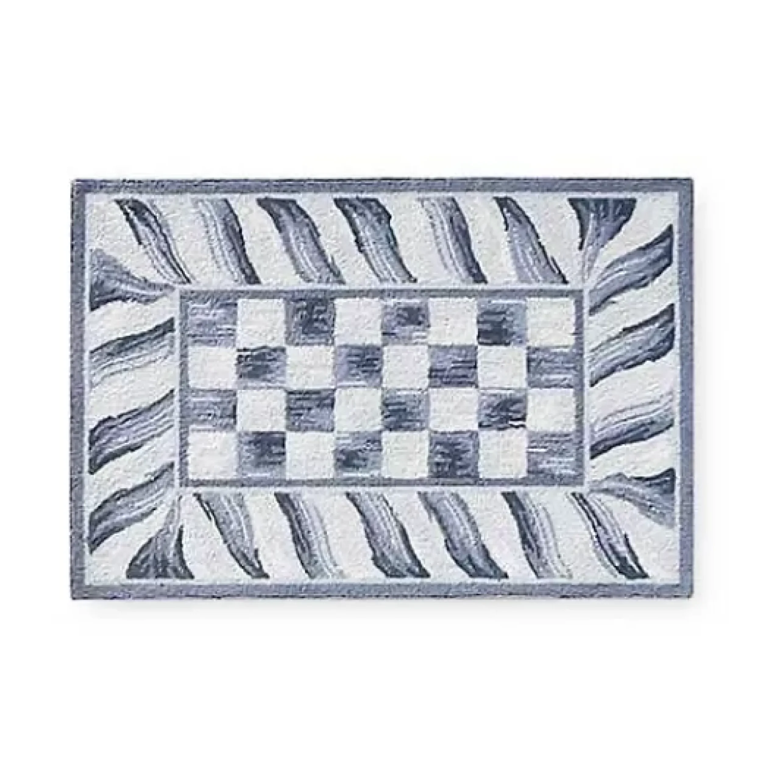 MacKenzie-Childs Sterling Check 2' x 3' Rug< Rugs