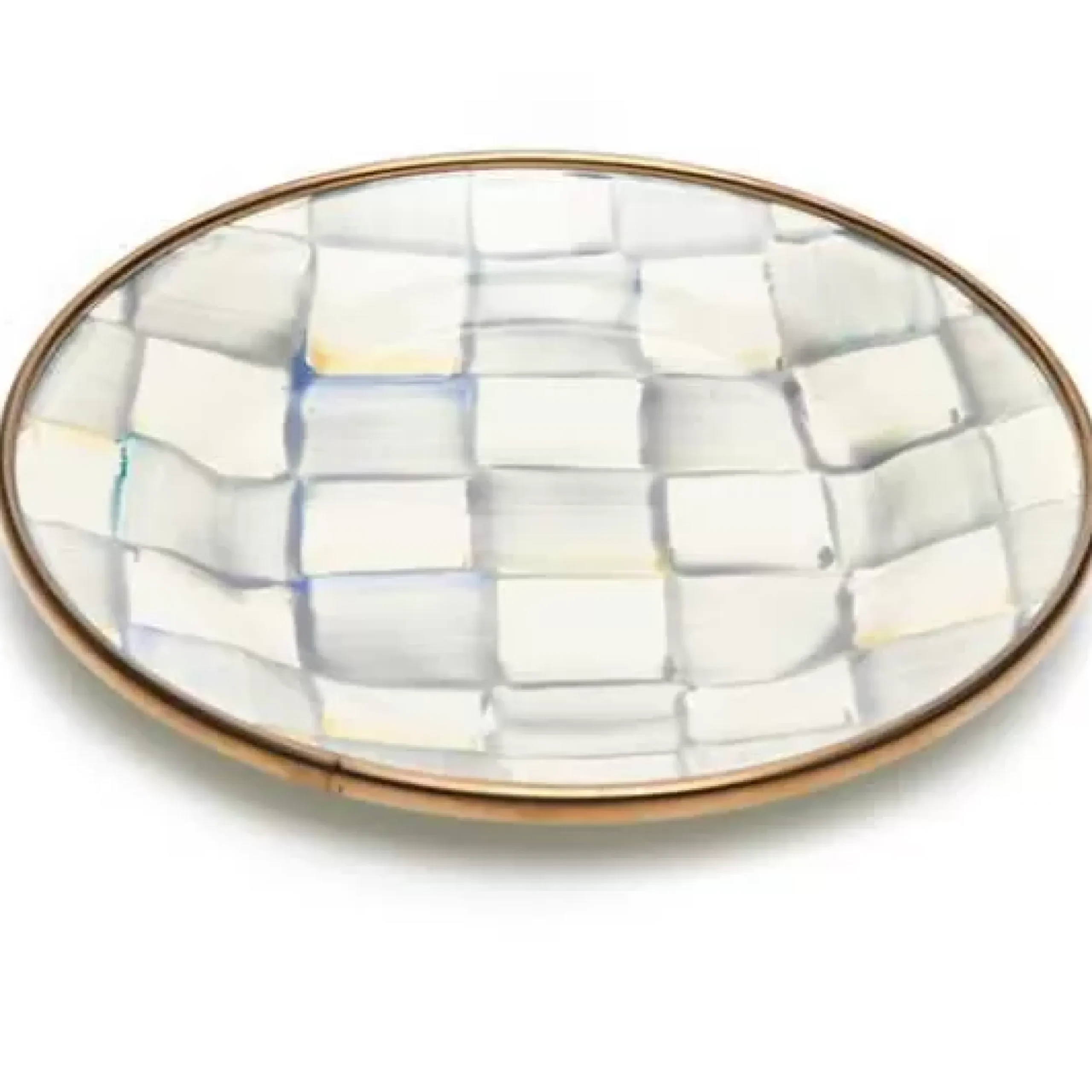 MacKenzie-Childs Sterling Check Appetizer Plates, Set of 4< Bar Entertaining|Serveware