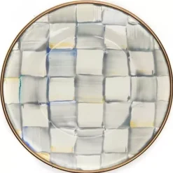 MacKenzie-Childs Sterling Check Appetizer Plates, Set of 4< Bar Entertaining|Serveware