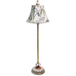 MacKenzie-Childs Sterling Check Atelier Floor Lamp< Lighting