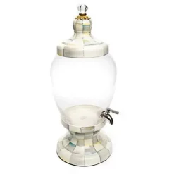 MacKenzie-Childs Sterling Check Beverage Hostess< Bar Entertaining|Serveware