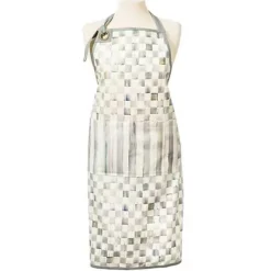 MacKenzie-Childs Sterling Check Bistro Apron< Accessories|Kitchen & Table Linens