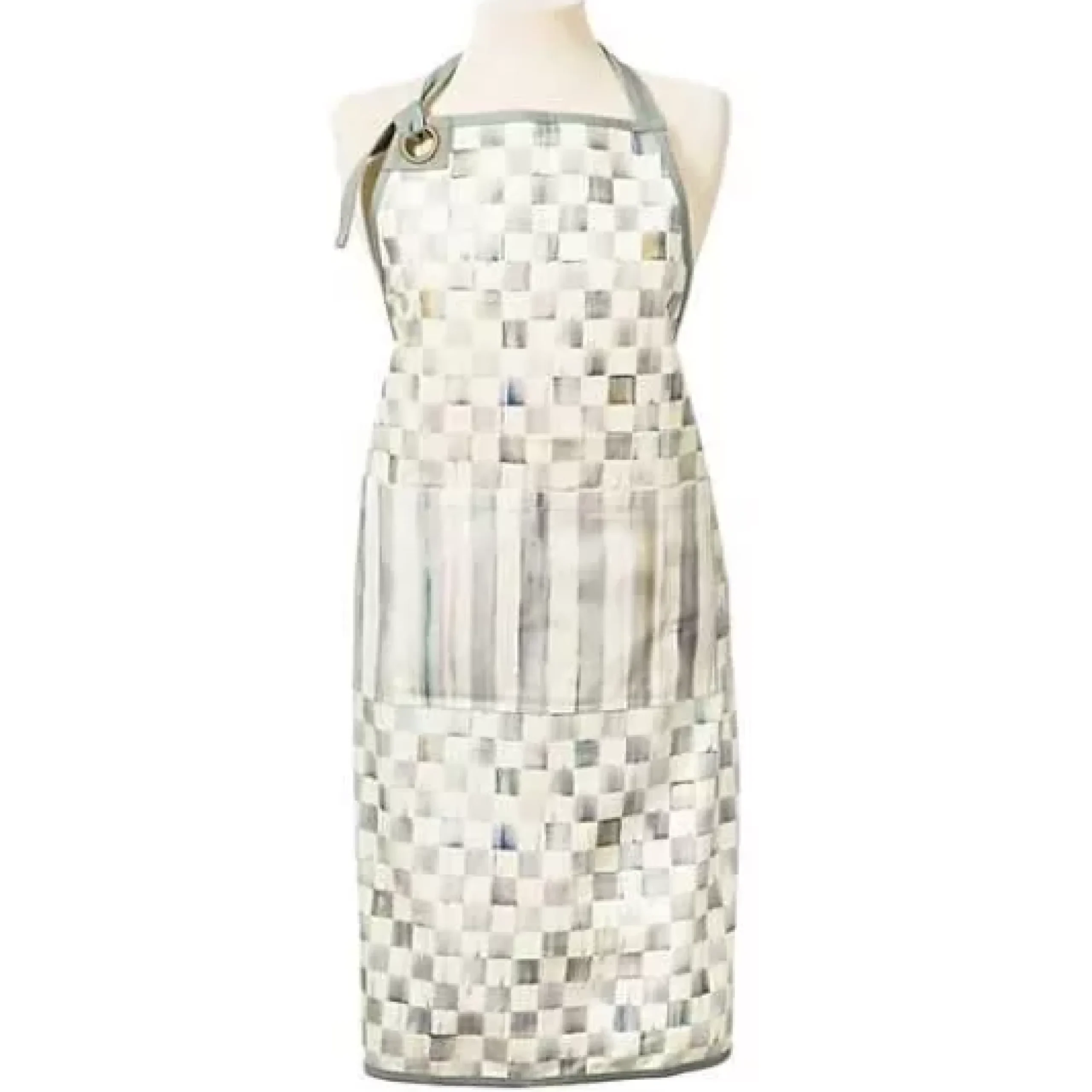 MacKenzie-Childs Sterling Check Bistro Apron< Accessories|Kitchen & Table Linens