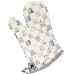 MacKenzie-Childs Sterling Check Bistro Oven Mitt< Kitchen & Table Linens|Kitchen Utensils & Tools