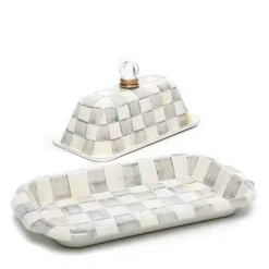 MacKenzie-Childs Sterling Check Butter Box< Fall Entertaining|Kitchen Utensils & Tools