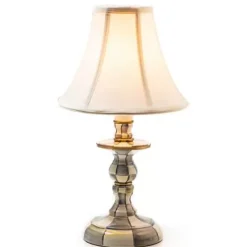 MacKenzie-Childs Sterling Check Candlestick Lamp< Lighting
