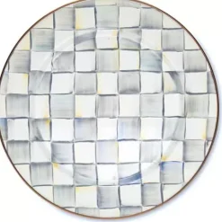 MacKenzie-Childs Sterling Check Charger/Plate< Dinnerware & Flatware