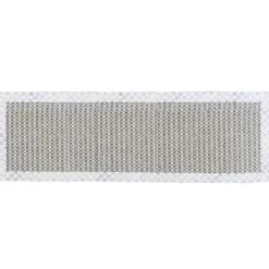 MacKenzie-Childs Sterling Check Chunky Sisal Wool Grey 2'6 x 9' Runner< Rugs