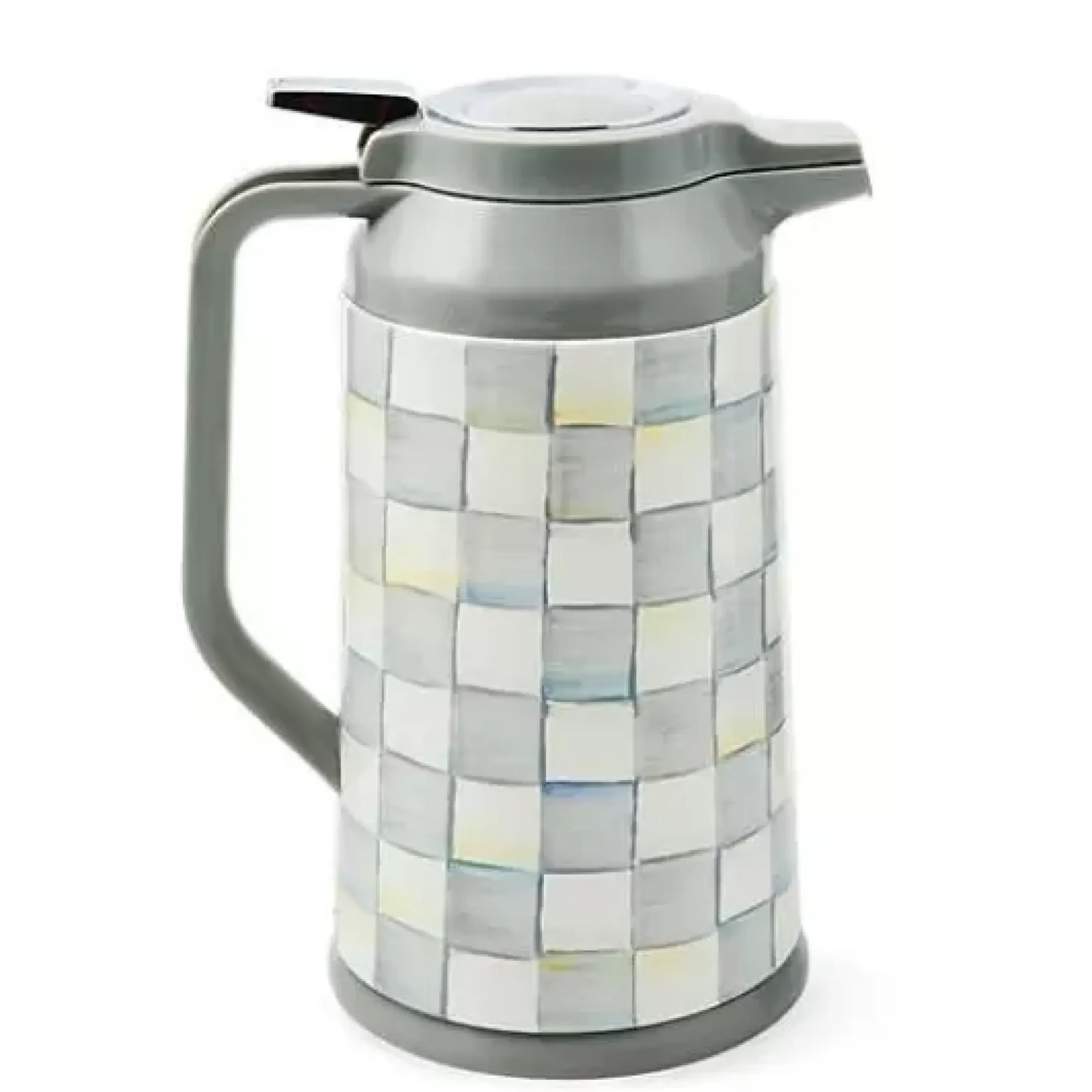 MacKenzie-Childs Sterling Check Coffee Carafe< The Coffee Shop|Serveware