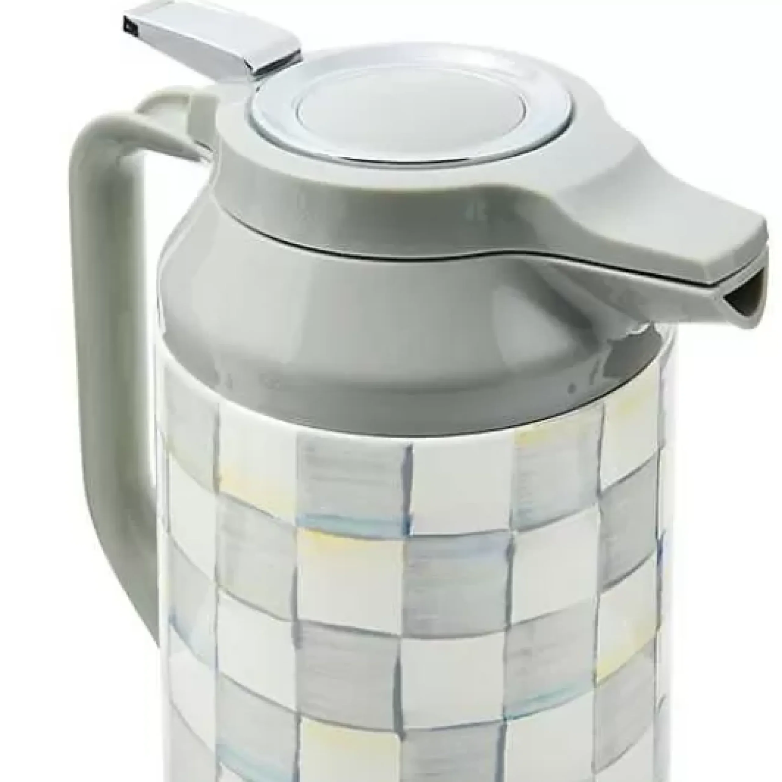 MacKenzie-Childs Sterling Check Coffee Carafe< The Coffee Shop|Serveware