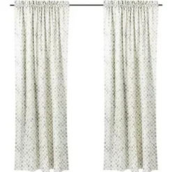 MacKenzie-Childs Sterling Check Curtain Panel< Room Accents