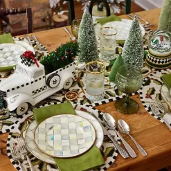 MacKenzie-Childs Sterling Check Dinner Plate< Dinnerware & Flatware