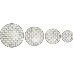 MacKenzie-Childs Sterling Check Dinner Plate< Dinnerware & Flatware