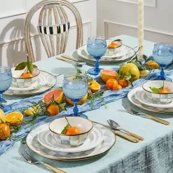 MacKenzie-Childs Sterling Check Everyday Bowl< Bar Entertaining|Dinnerware & Flatware
