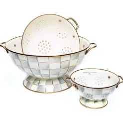 MacKenzie-Childs Sterling Check Everything Bowl< Fall Entertaining|Bar Entertaining