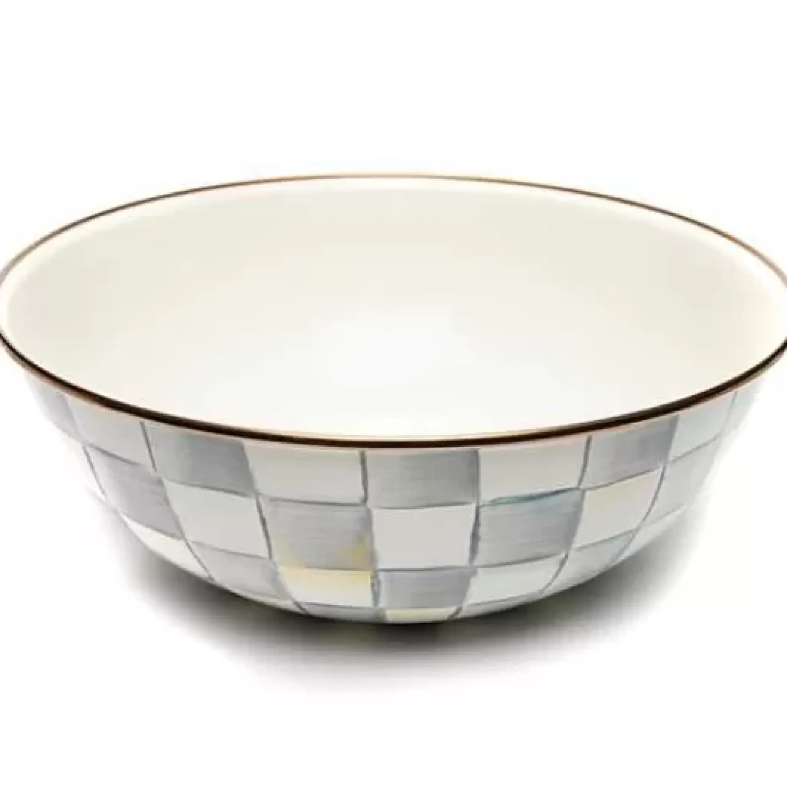 MacKenzie-Childs Sterling Check Extra Large Everyday Bowl< Serveware