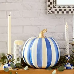 MacKenzie-Childs Sterling Check Flicker 5 Pillar Candle< Candles & Fragrances