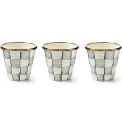 MacKenzie-Childs Sterling Check Herb Pots, Set of 3< Spring|The Fall Shop