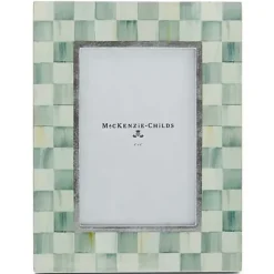 MacKenzie-Childs Sterling Check Lacquer 4 x 6 Frame< Room Accents