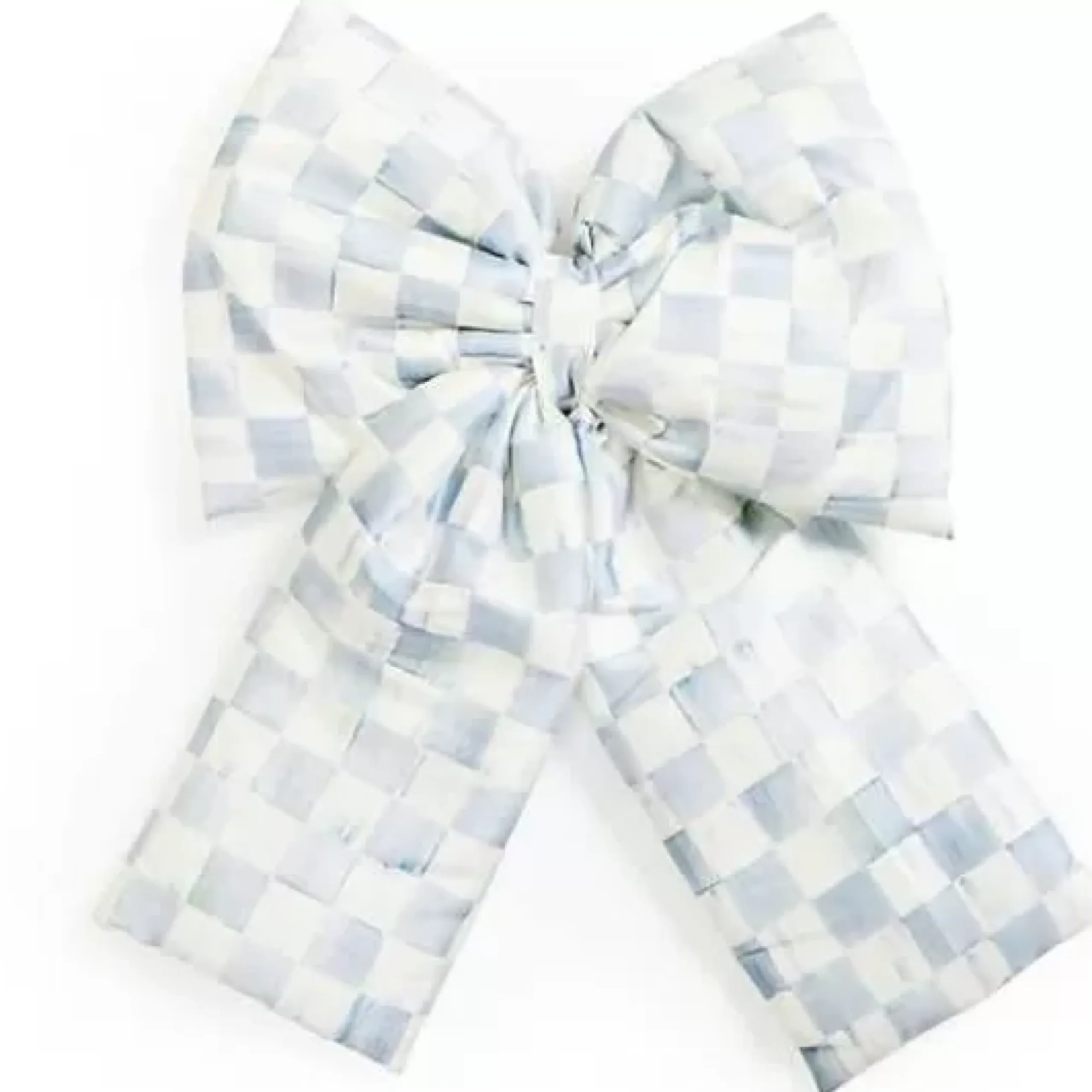 MacKenzie-Childs Sterling Check Large Bow< Finishing Touches|Room Accents