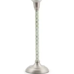 MacKenzie-Childs Sterling Check Large Candlestick< Candles & Fragrances|Table Accessories