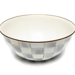 MacKenzie-Childs Sterling Check Large Everyday Bowl< Serveware|Dinnerware & Flatware