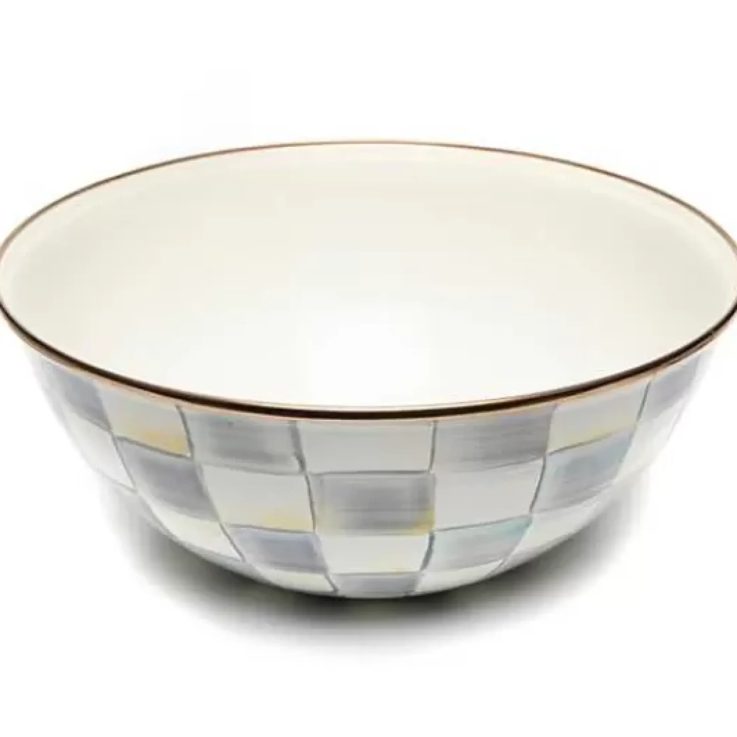 MacKenzie-Childs Sterling Check Large Everyday Bowl< Serveware|Dinnerware & Flatware