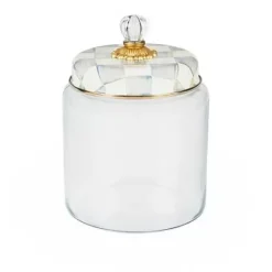 MacKenzie-Childs Sterling Check Large Kitchen Canister< Kitchen Storage & Organization