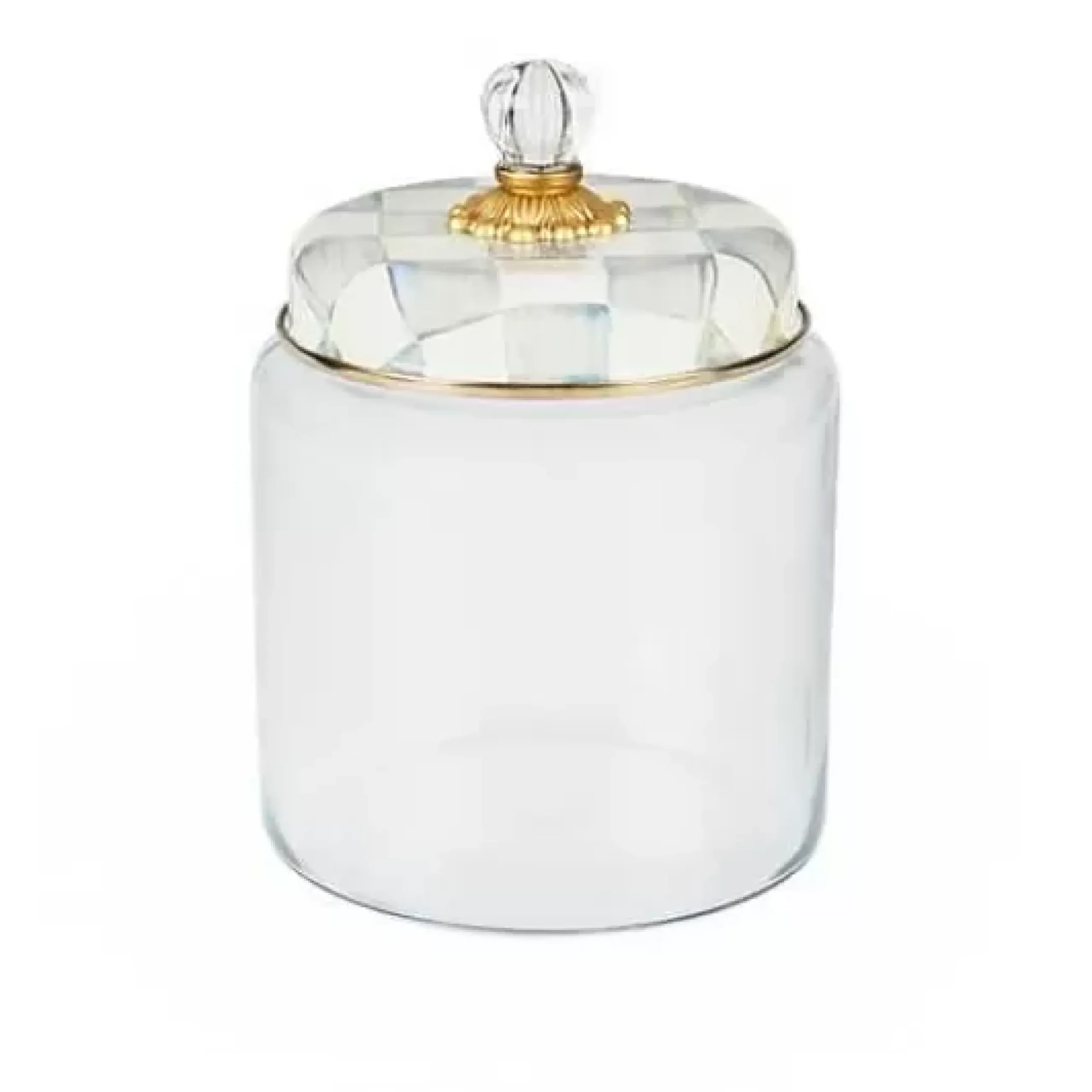 MacKenzie-Childs Sterling Check Large Kitchen Canister< Kitchen Storage & Organization