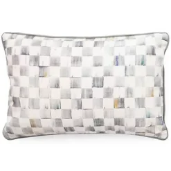 MacKenzie-Childs Sterling Check Lumbar Pillow< Pillows, Throws, & Cushions