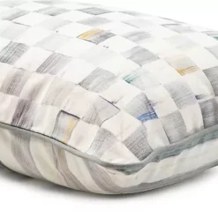 MacKenzie-Childs Sterling Check Lumbar Pillow< Pillows, Throws, & Cushions