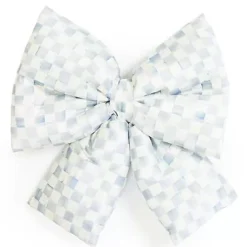 MacKenzie-Childs Sterling Check Medium Bow< Finishing Touches|Room Accents