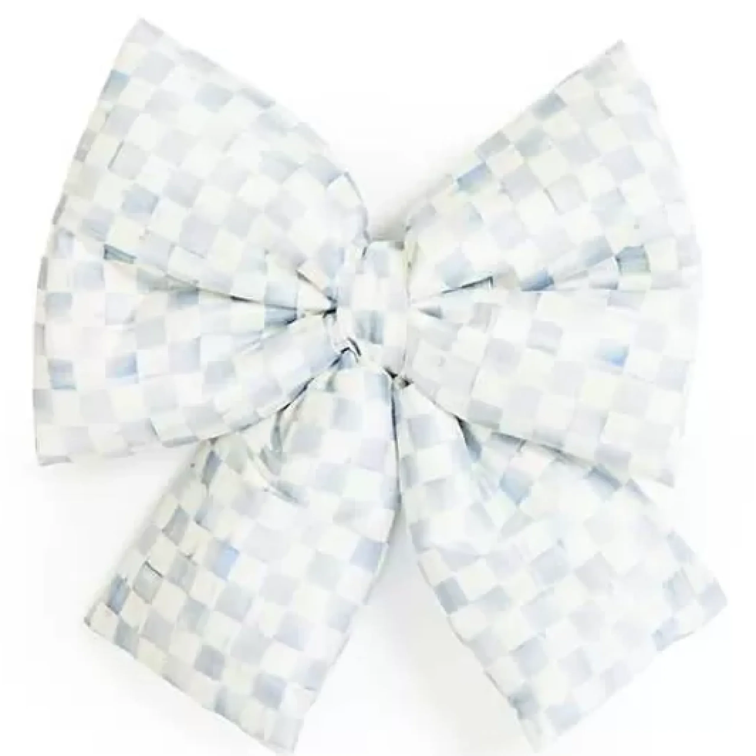 MacKenzie-Childs Sterling Check Medium Bow< Finishing Touches|Room Accents