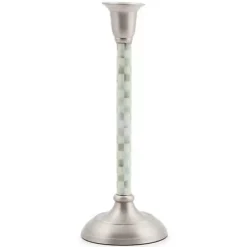 MacKenzie-Childs Sterling Check Medium Candlestick< Candles & Fragrances|Table Accessories