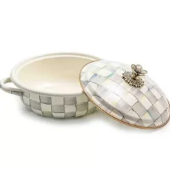 MacKenzie-Childs Sterling Check Medium Casserbole< Fall Entertaining|Cookware & Bakeware