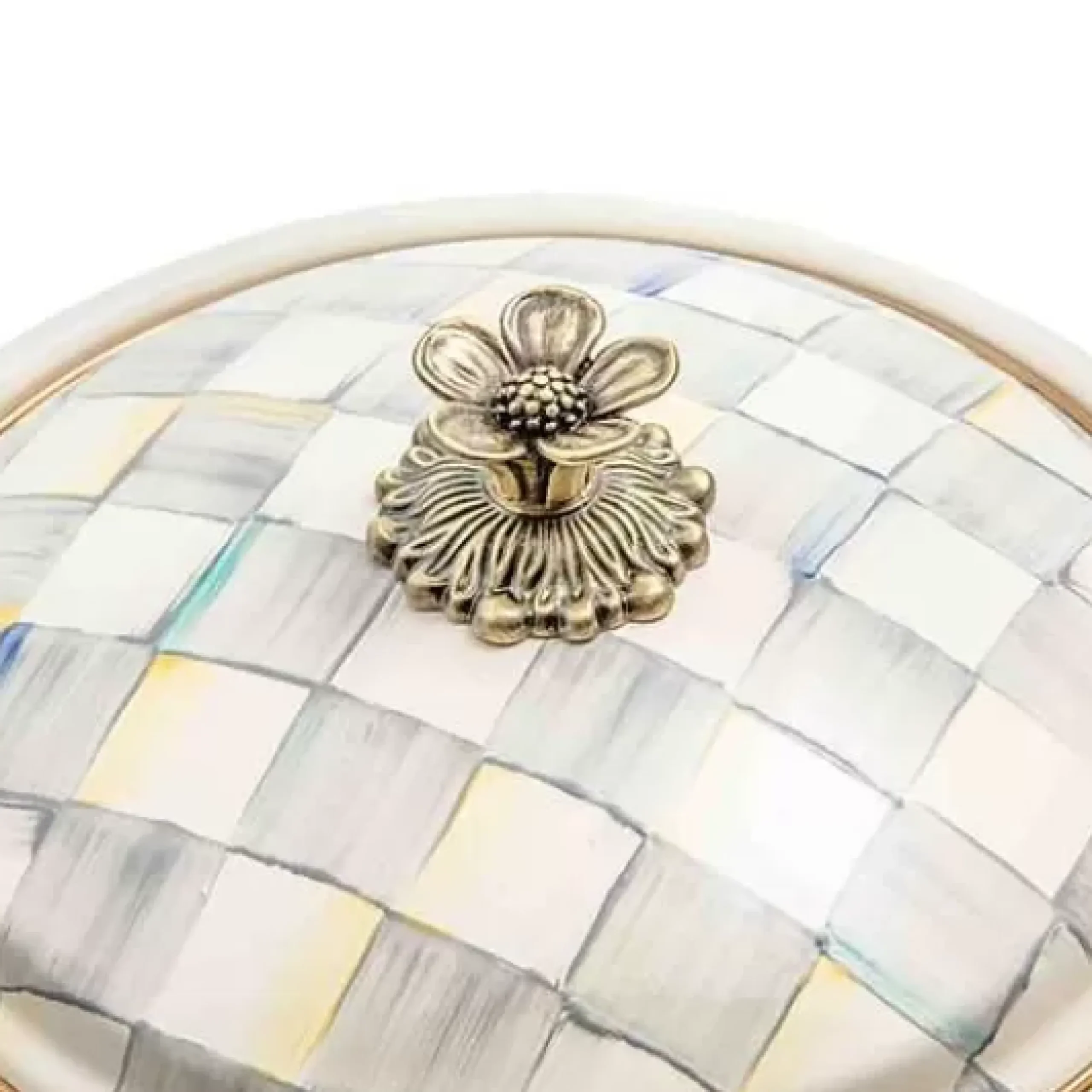 MacKenzie-Childs Sterling Check Medium Casserbole< Fall Entertaining|Cookware & Bakeware