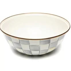 MacKenzie-Childs Sterling Check Medium Everyday Bowl< Serveware|Dinnerware & Flatware
